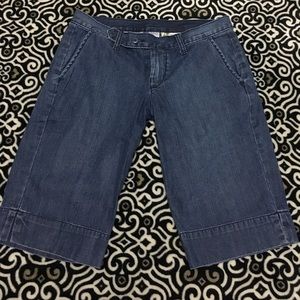 Lucky Brand Dungarees Long Shorts Size 6/28 Button
