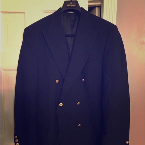 Brooks Brothers Classic Blue Blazer Size 41L Long - Picture 1 of 6