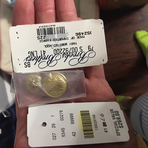 Brooks Brothers Classic Blue Blazer Size 41L Long - Picture 5 of 6