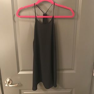 LOFT black drapey racerback tank