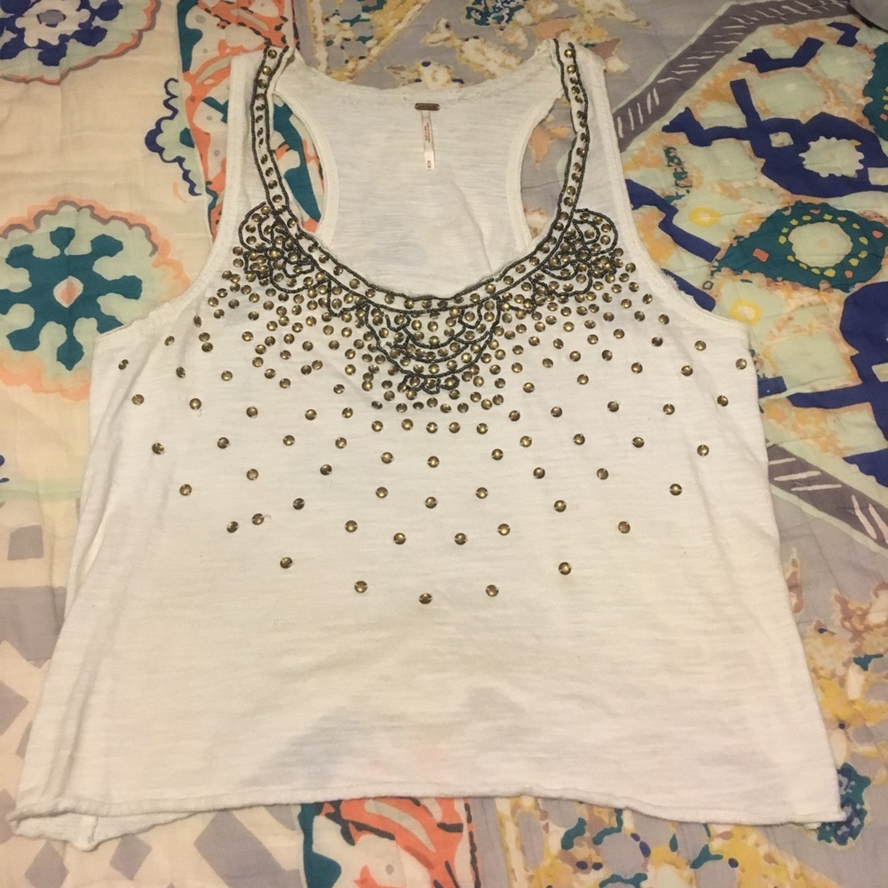 Free People Embellished Tank Top