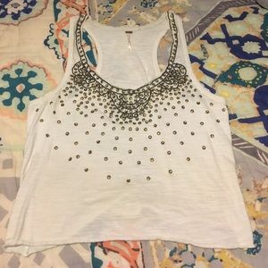 Free People Embellished Tank Top