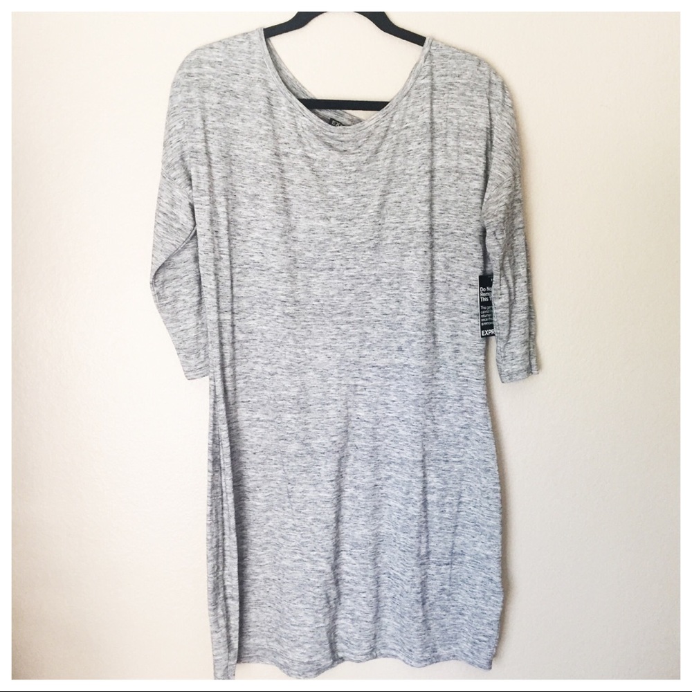 🔴 SOLD! Heather Gray Jersey Dress