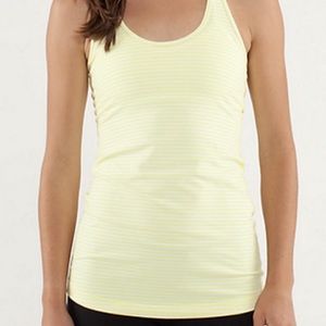 YELLOW LULULEMON COOL RACERBACK TANK
