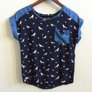 Bird Printed Blouse