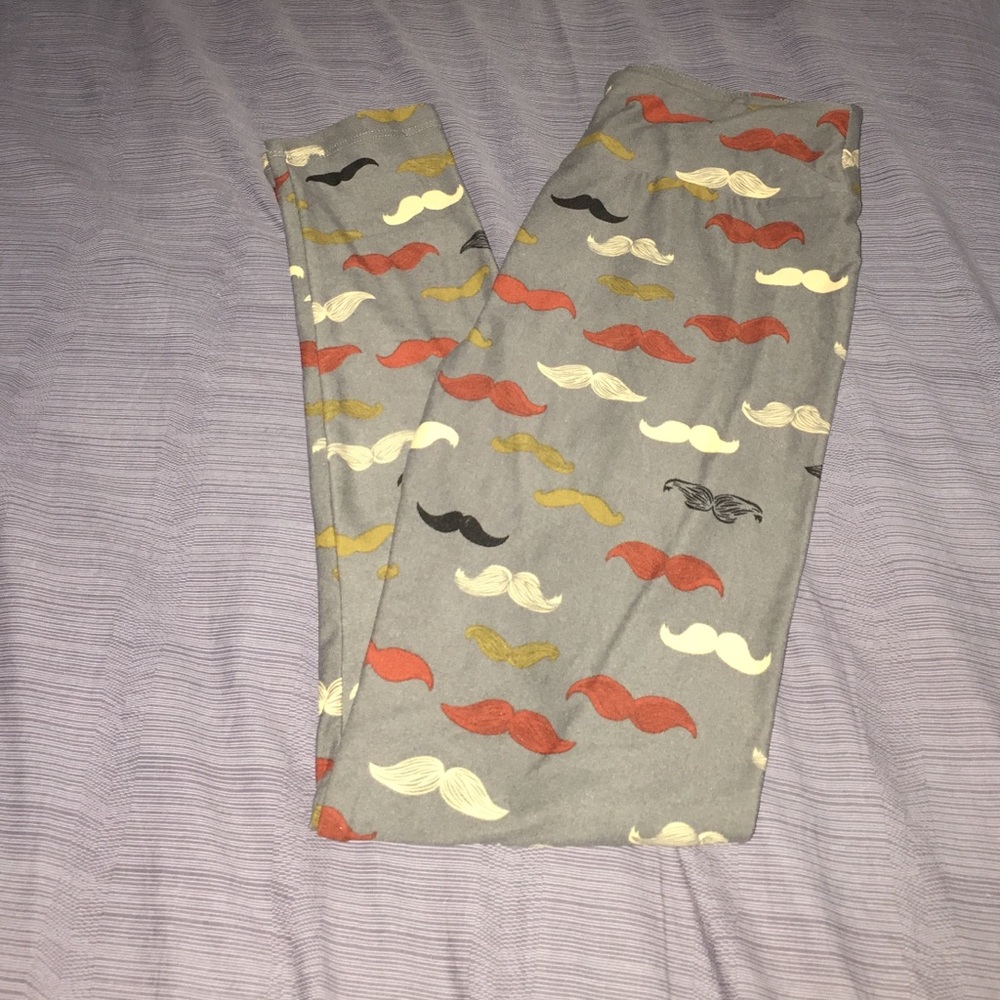 Lularoe OS Mustache Leggings