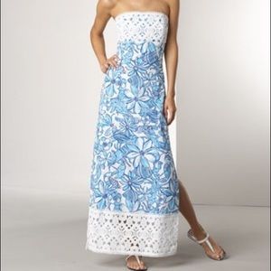 Lilly Pulitzer jubilee strapless maxi dress size 4