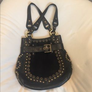 🎉REDUCED🎉Isabella Fiore Black Leather Satchel