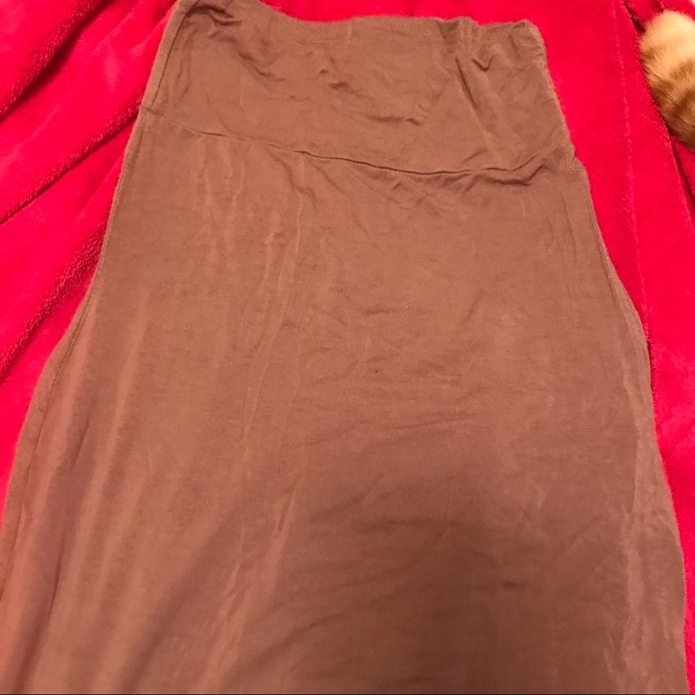Charlotte Russe tan/light brown maxi skirt