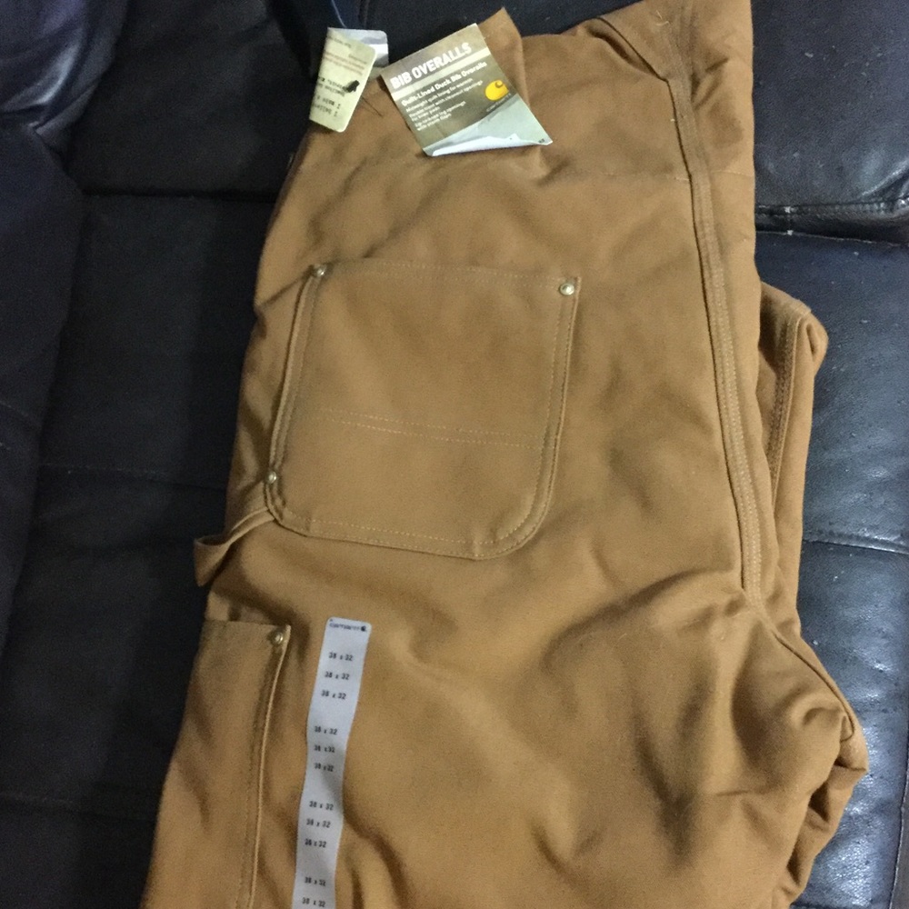 Carhartt bib overalls 38x32