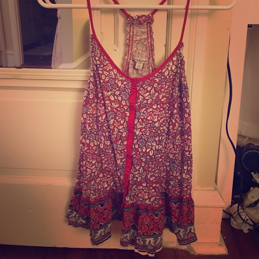 Button up tank top