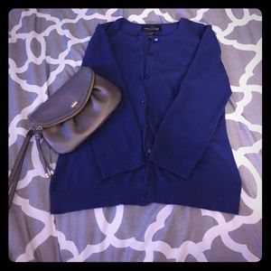 Cardigan royal blue sweater