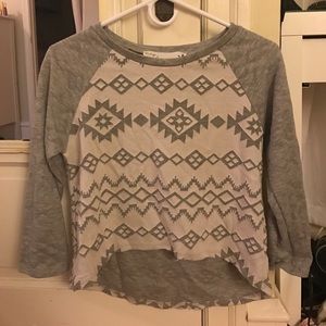 tribal print sweater