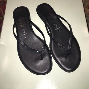 Black Italian shoemakers sandals