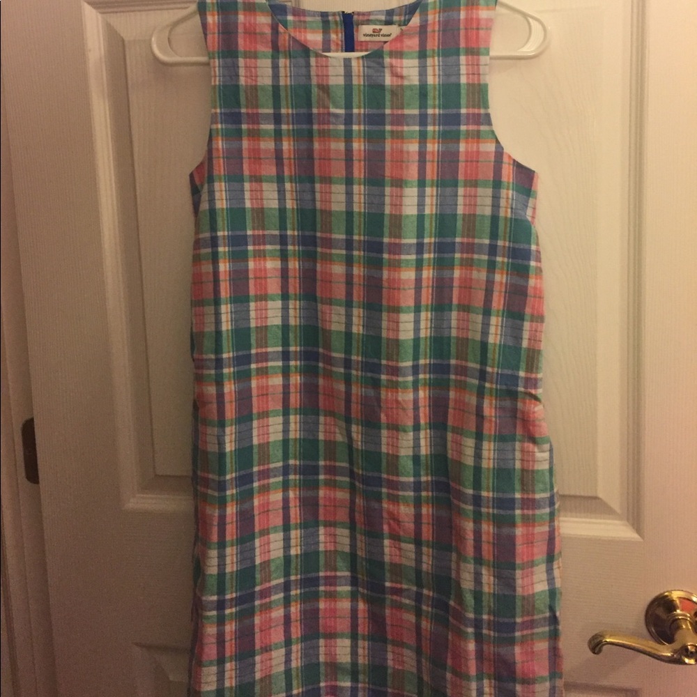 Vineyard Vines girls plaid dress