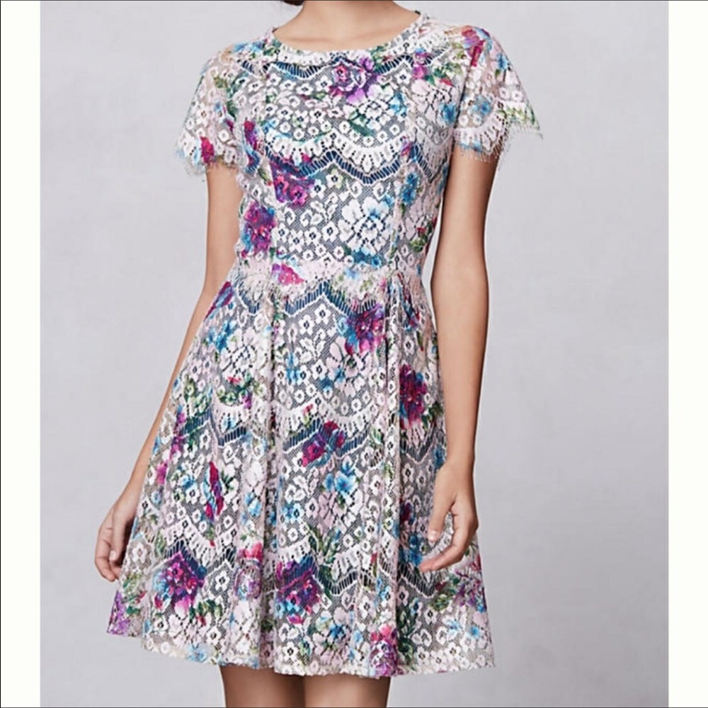 Anthropologie, Hunter Dixon Lace Dress, Sz 6