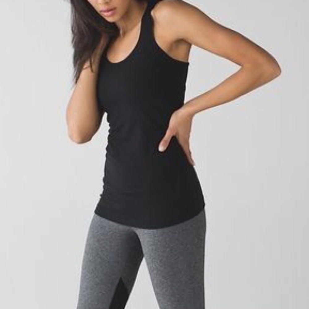 Lululemon black cross cross tank