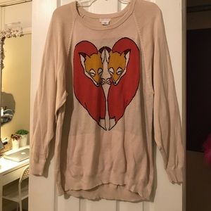 Urban Outfitters love fox sweater.