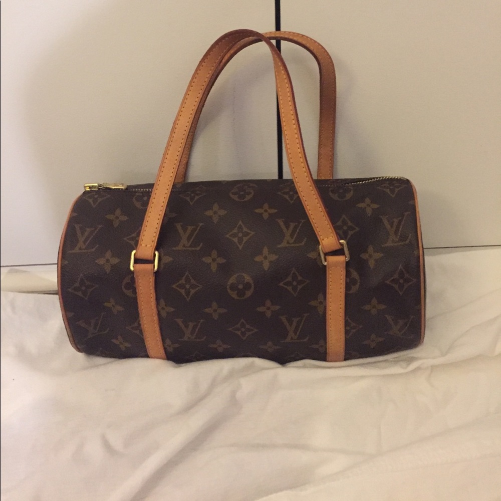Louis Vuitton papillon cylinder tube bag
