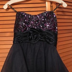 Purple semi formal dress