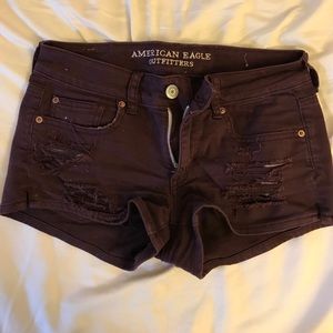 Maroon Ripped Short Shorts by AE 🦅