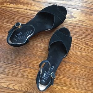 Toms Cork Platform Wedge Sandal