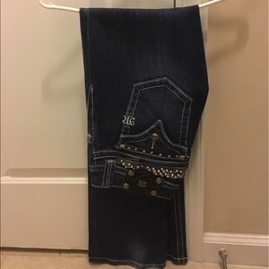 Miss Me Embellished Boot Cut Jeans Size 28