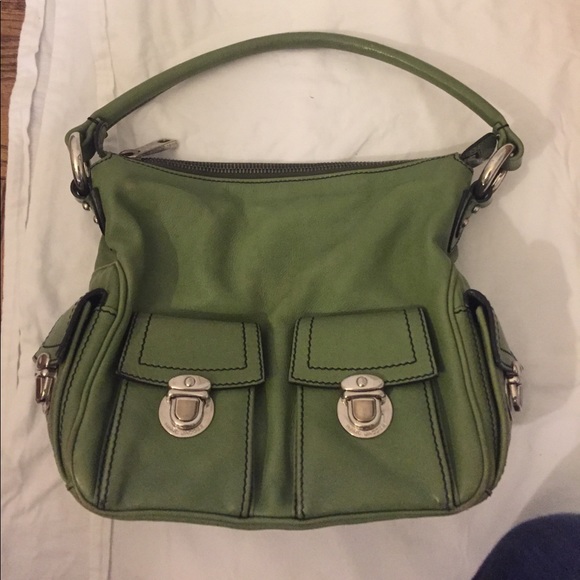 Green leather Marc Jacobs shoulder bag - Picture 1 of 2