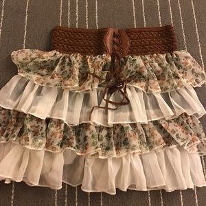 Lace up skater skirt