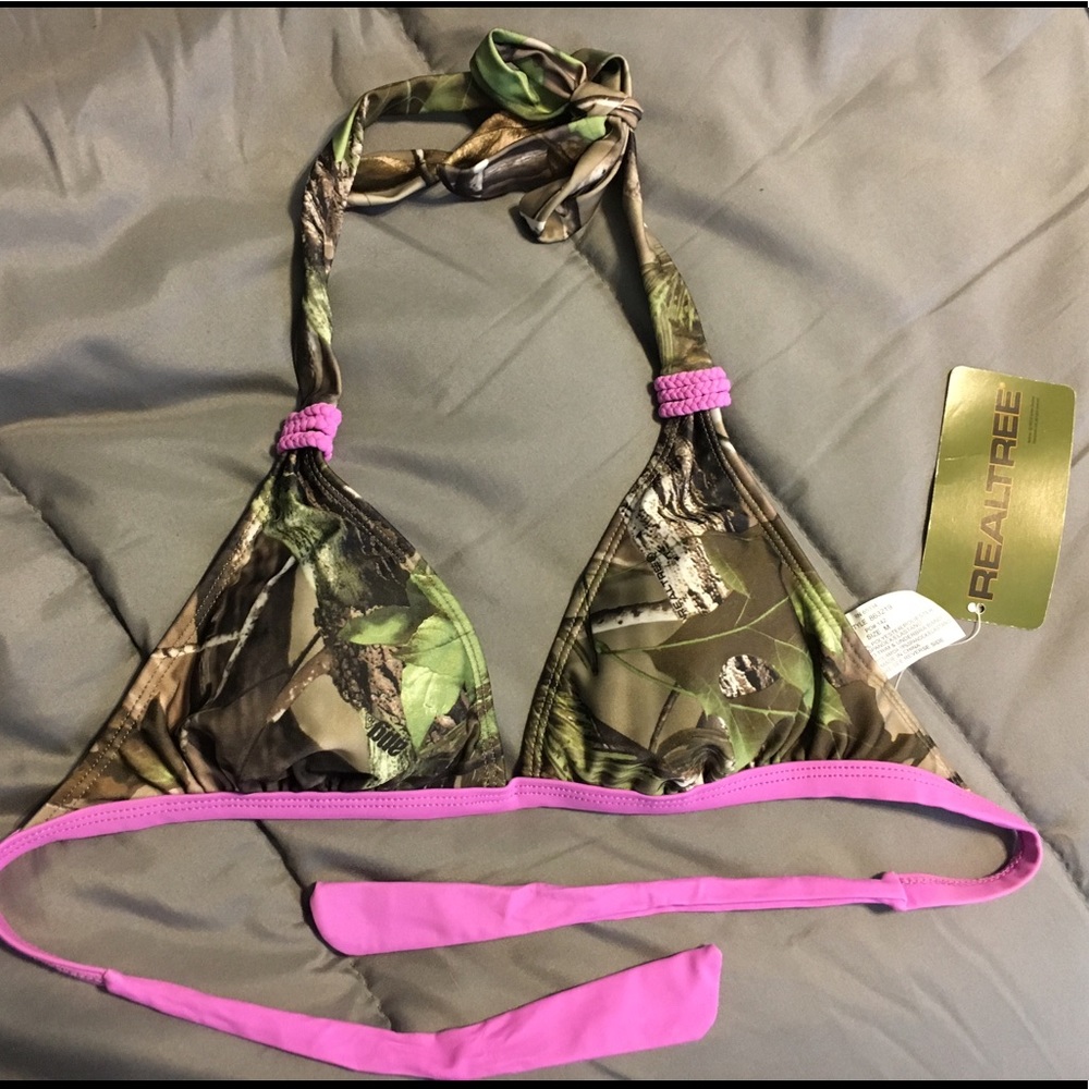 Realtree halter bikini top