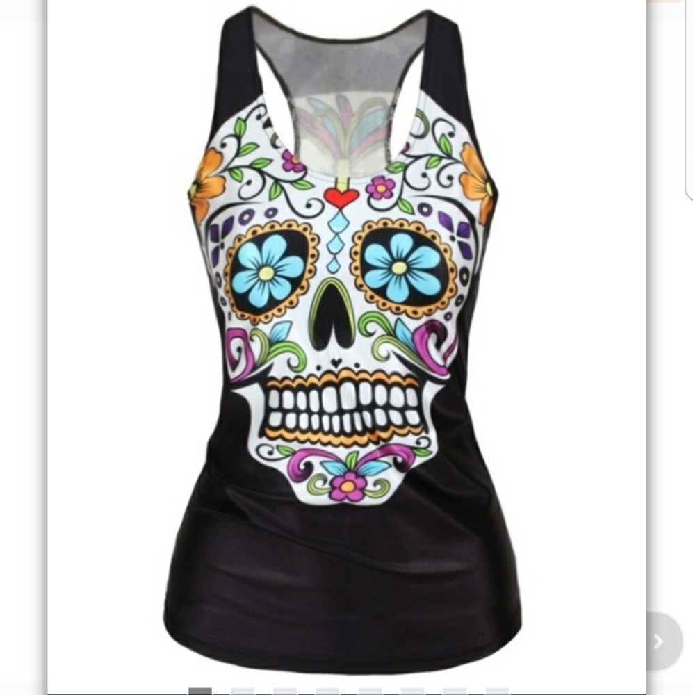 Sugar skull tank top