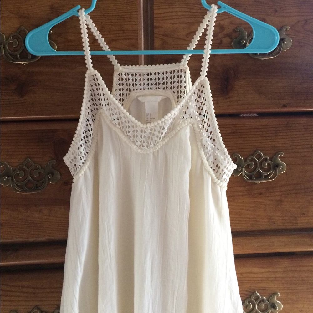 Silky crème colored dress