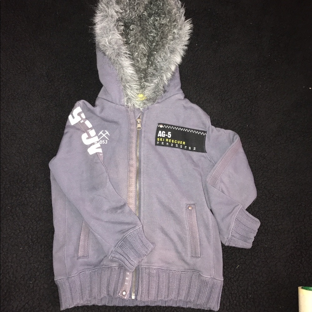 Zara kids jacket with fur hood!