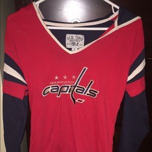 Washington Capitals long sleeve hooded hockey #8