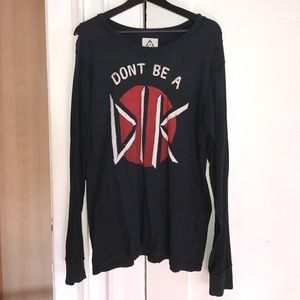 Unif Dont Be a Dik distressed long-sleeve size M