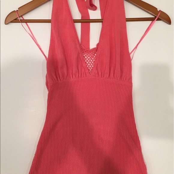 Guess Jeans pink halter top - Picture 2 of 7