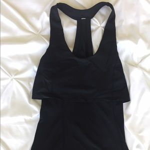 Lululemon black racerback tank, no built in bra