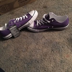 BRAND NEW PURPLE CONVERSE WITH TAGS AND BOX!!