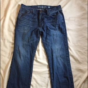 Men's Guess Dark Wash Jeans - Size 34/32
