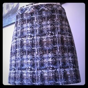 Cotton and silk mini skirt sz 6 multicolor