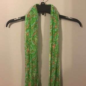 Lilly Pulitzer alligator print thin scarf
