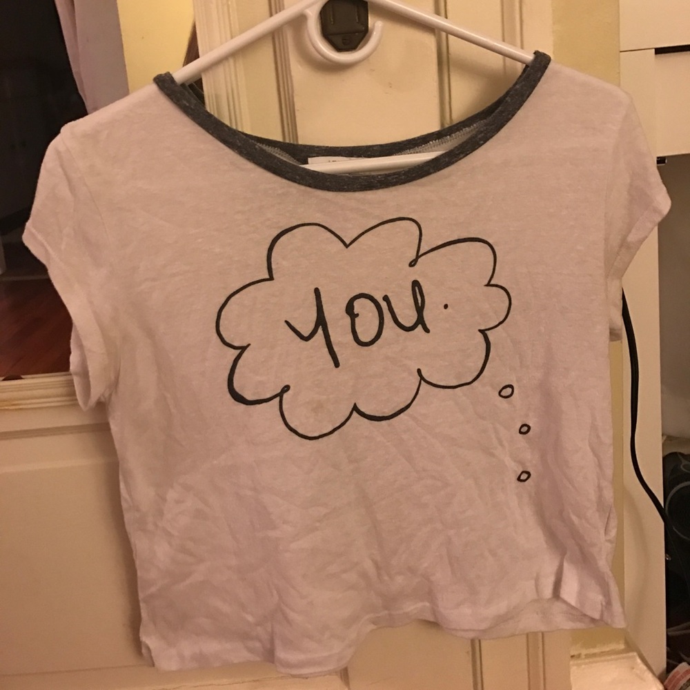 White graphic Tee