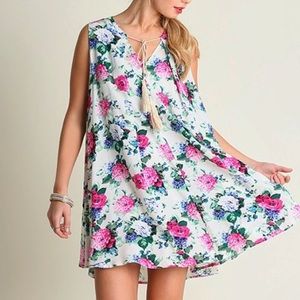 Cream Floral Tunic