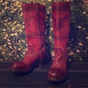 Frye campus stitching horse leather boots