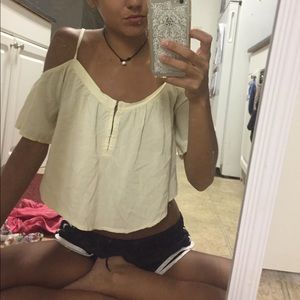 cold shoulder boho top