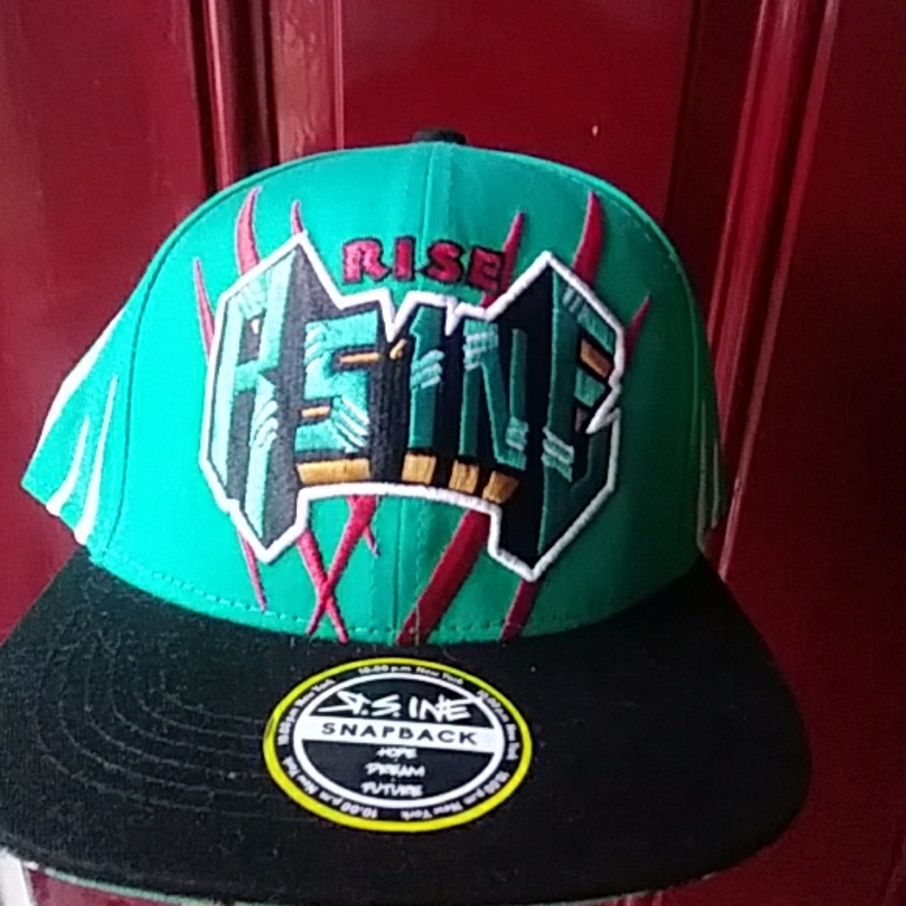 Rsine snapback green black