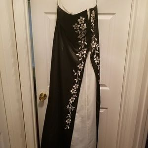 Formal black and white gown!