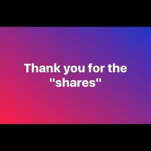 Thank you for your "shares"!😍