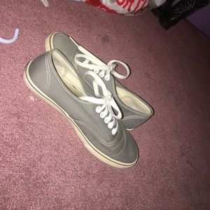 Gray/white vans