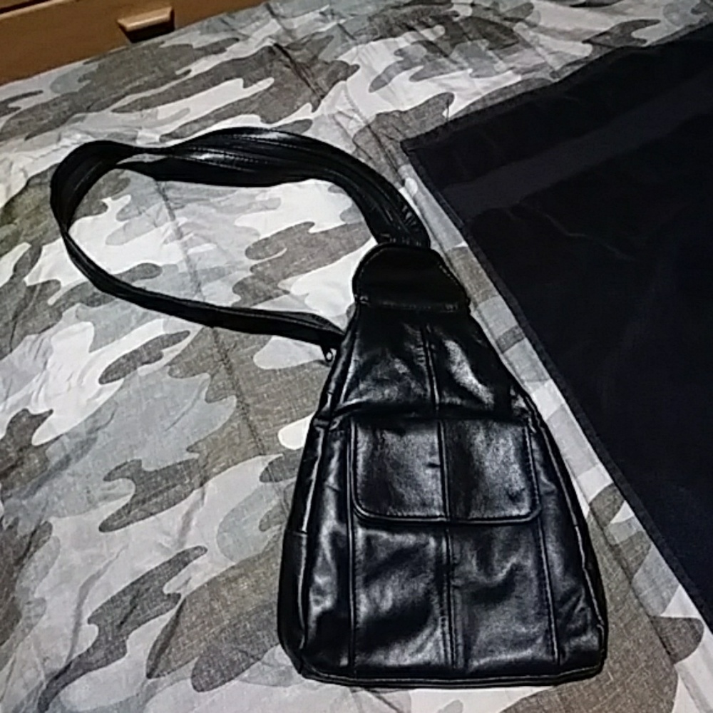 Small black backpack purse